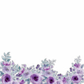 エレガントな紫の花 招待状