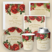 ヴィンテージエレガントレッドローゼシャンパンテーブル1 テーブルナンバー