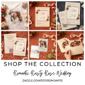 Moody Rust Rose Photo Autumn Wedding セーブザデート