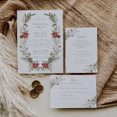 ロマンチックな冬のフローラ結婚ズ セーブザデート