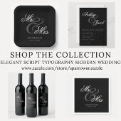 ミッエレガントミニマルトのナ結婚プキン スタンダードカクテルナプキン