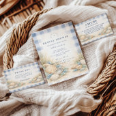 Elegant Seaside Shell Bridal Shower 招待状