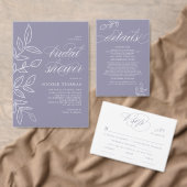 ソフトバイオレット植物用カード&ギフト結婚ズサイン ポスター (この独立クリエイターのコレクションをカスタマイズ。)