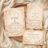 Elegant Starry Night Wedding 出欠カード