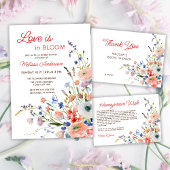 エレガントフローラブライダルシャワー エンクロージャーカード