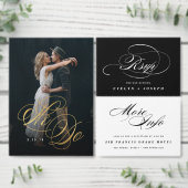 フォイルでフォト結婚式招待状をフェイク行う 招待状 (この独立クリエイターのコレクションをカスタマイズ。)