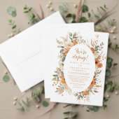 秋のエレガントフローラ枠体落とし披露宴 招待状 (この独立クリエイターのコレクションをカスタマイズ。テスト)