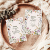 野エレガント花草地おむつラッフル エンクロージャーカード