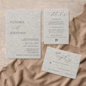 薄いグレーモダンの白い写結婚真 招待状 (この独立クリエイターのコレクションをカスタマイズ。)