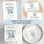 象ゲームは男の赤ちゃんシャワーポスターセットを好む