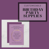 ゴールデン開花バースデーパーティー 招待状