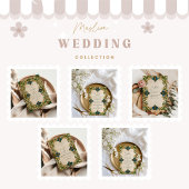 Emerald Baroque Islamic Wedding 出欠カード