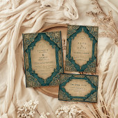 Emerald Gold Islamic Wedding セーブザデート