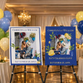 Enchanted Blue Lemon Blossom Wedding ギフトタグ