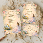 Enchanted Carriage Fairytale Quinceañera セーブザデート