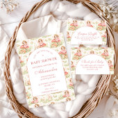 Enchanted Fairy Girl Baby Shower 招待状