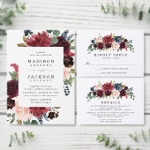 エンチャントフローラ日付の保存 案内ポストカード (この独立クリエイターのコレクションをカスタマイズ。)