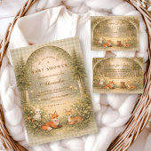 Enchanted Forest Baby Animals Baby Shower スタンダードカクテルナプキン