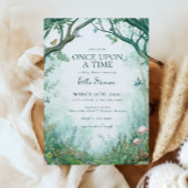 Enchanted Forest Fairytale Forest Baby Shower Sign ポスター
