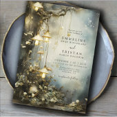 Enchanted Forest Hanging Lanterns Wedding サンキューカード