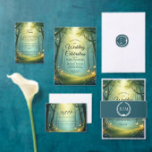 Enchanted Sunlit Summer Grove Wedding 招待状 (この独立クリエイターのコレクションをカスタマイズ。)