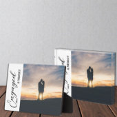 婚約したおよびメリーカップル写真 ストーンコースター