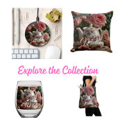 Pink Cabbage Rose Tea  ジグソーパズル