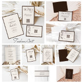 Old Money Espresso Brown Wedding Details エンクロージャーカード