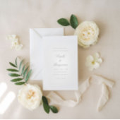 Modern Elegant Photo Wedding Table Number Card