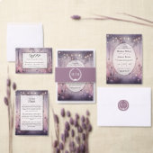 イーサリーフェアリーのライトのフォレ結婚スト 招待状 (この独立クリエイターのコレクションをカスタマイズ。)