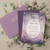 Ethereal Fairy Lights Forest Engagement Party 招待状 (この独立クリエイターのコレクションをカスタマイズ。テスト)