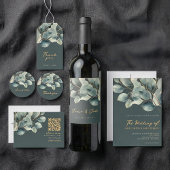 ユーカリ支店、グリーン結婚のQRコードrsvp 出欠カード