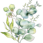 水色ミントグリーンユーカリ スタンダードカクテルナプキン