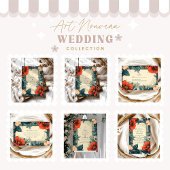 ヨーロッパフローラ結婚ズアールヌーボー 招待状