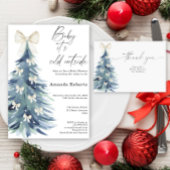 水彩クリスマスツリーボウ 私たちの初めてのクリスマス セラミックオーナメント