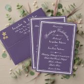 Boho Chic Dusty Purple's Website RSVP結婚カード 出欠カード (この独立クリエイターのコレクションをカスタマイズ。テスト)