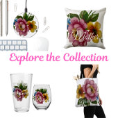 Porcelain Inspired Floral タイル