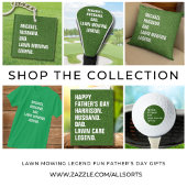 夫パーソナライズされたパパ芝刈り伝説 キーホルダー