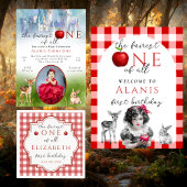 おとぎ話のプリンセスフェレストワンオブオールレッドギンガム ラッピングペーパー