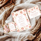 Fairy 1st Birthday Pink Garden ペーパープレート