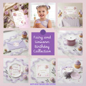 魔法の妖精とユニコーンの女の子の誕生日パーティー 缶バッジ