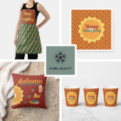 母は料理の秋 エプロン