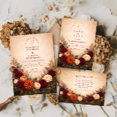 Fall Floral Romance Wedding セーブザデート