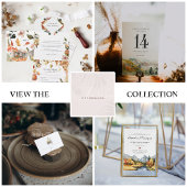 素朴フローラオータムバ結婚ンズ |紅葉 オールインワン招待状