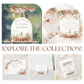 恋の秋ワイルドフラワー素朴赤ちゃんシャワー スタンダードカクテルナプキン