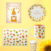 ゴールデン、グリーン、オレンジ色の紅葉オンホワイト フリースブランケット