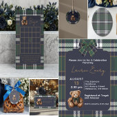 Chic elegant Fancy Bear R.L. theme Diaper Raffle エンクロージャーカード