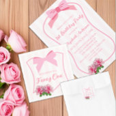 Fancy One Bow Floral 1st Birthday ベビーTシャツ