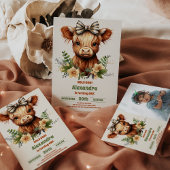 ファームホーリーカウハイランド1歳の誕生日 ペーパープレート