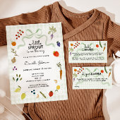 Farmers Market Gingham Books For Baby Library エンクロージャーカード